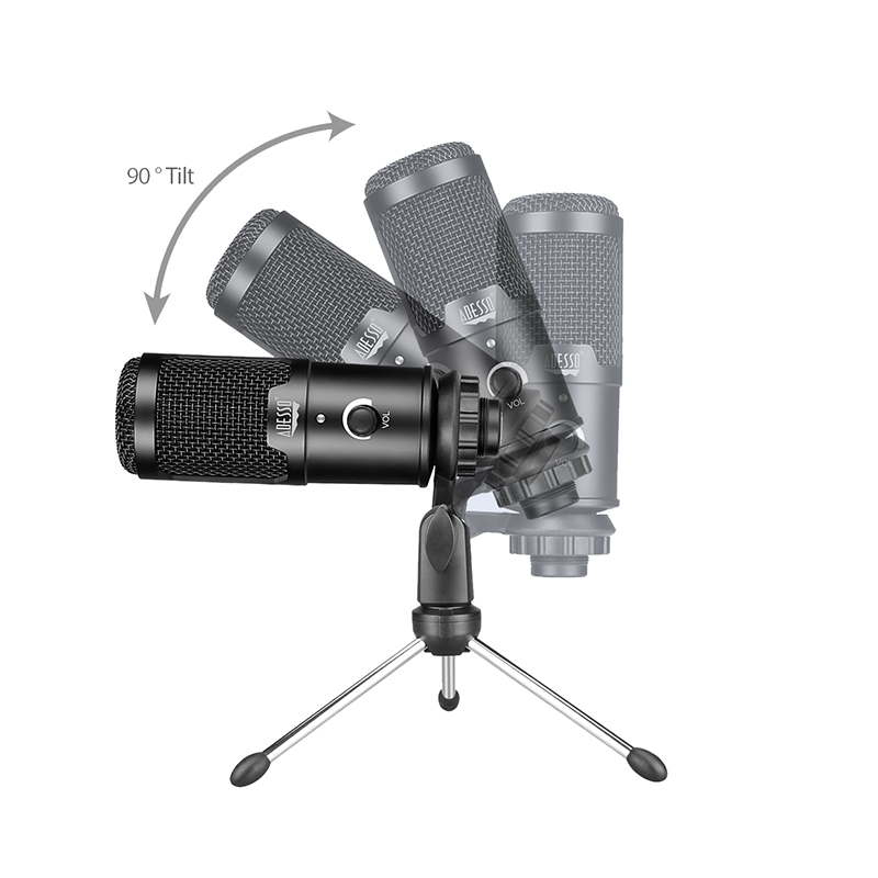 Adesso XTREAM M4 Adesso M4 Wired Condenser Microphone ,Uni-directional - Tripod Mount -USB